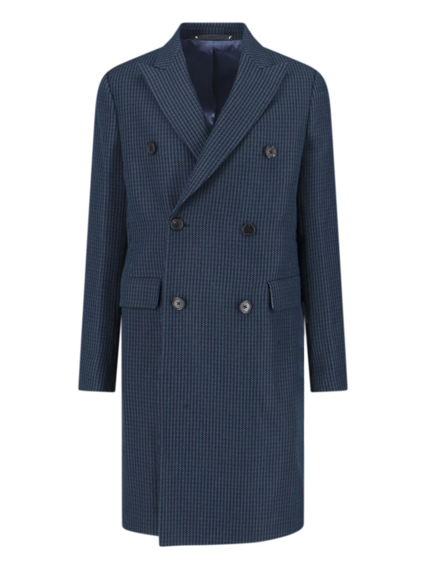 Paul Smith Structured Blue Jacket With Classic Design