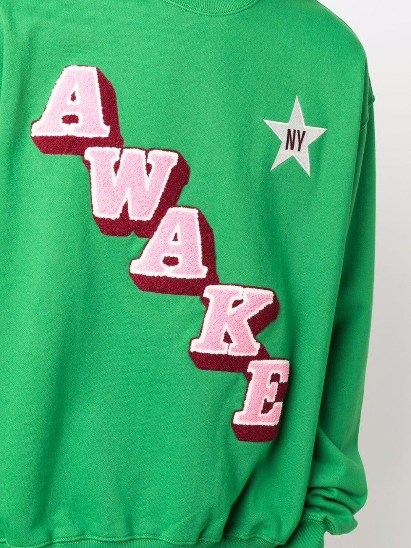 Awake Ny Script Crew Neck Sweatshirt