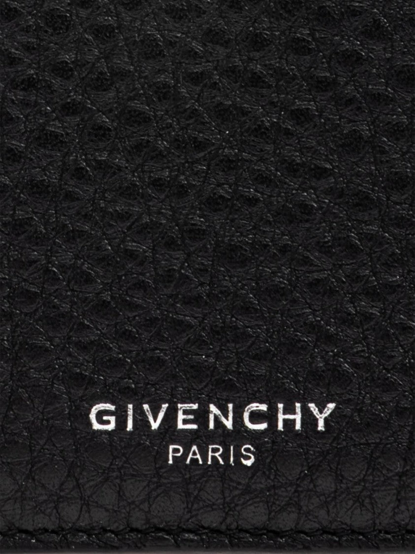 Givenchy Textured Calf Leather Wallet With Zippered Closure