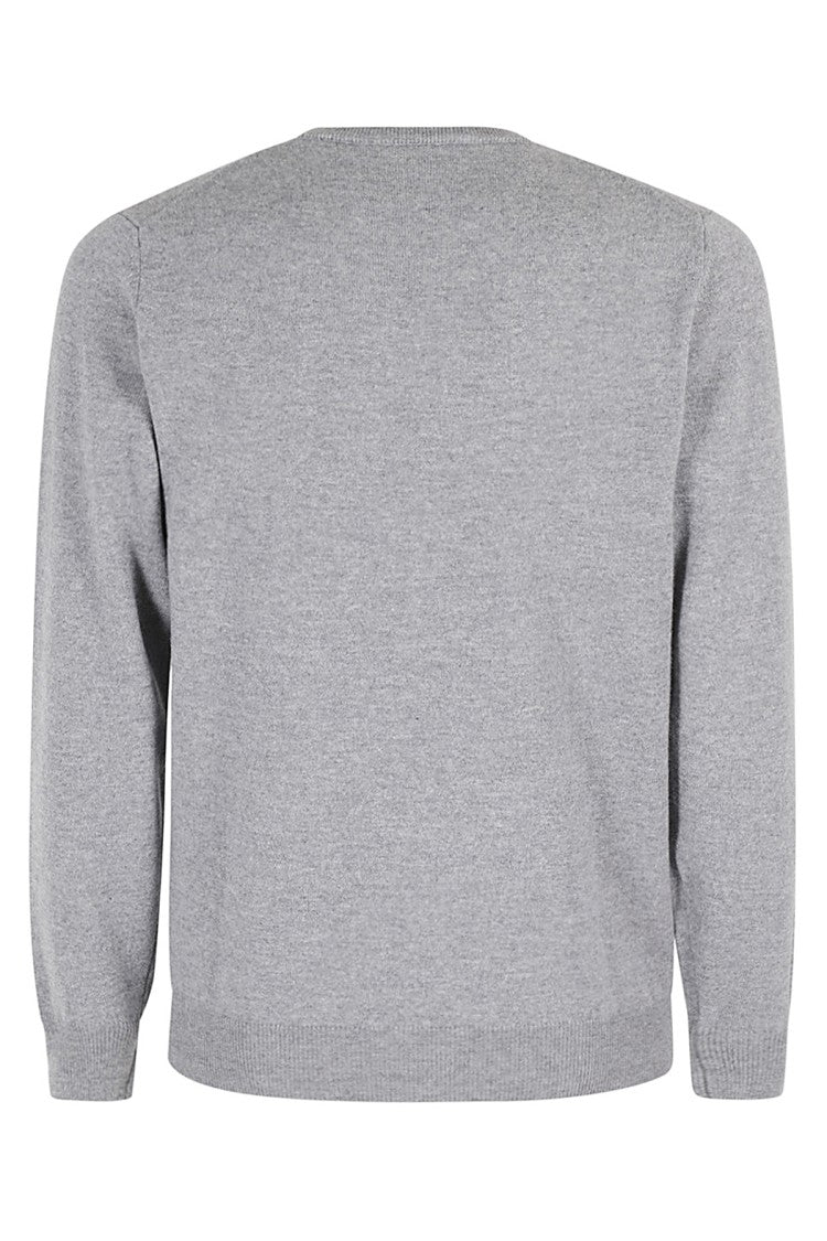 Filippo De Laurentis Cashmere Blend Crew Neck Sweater In Sophisticated Grey