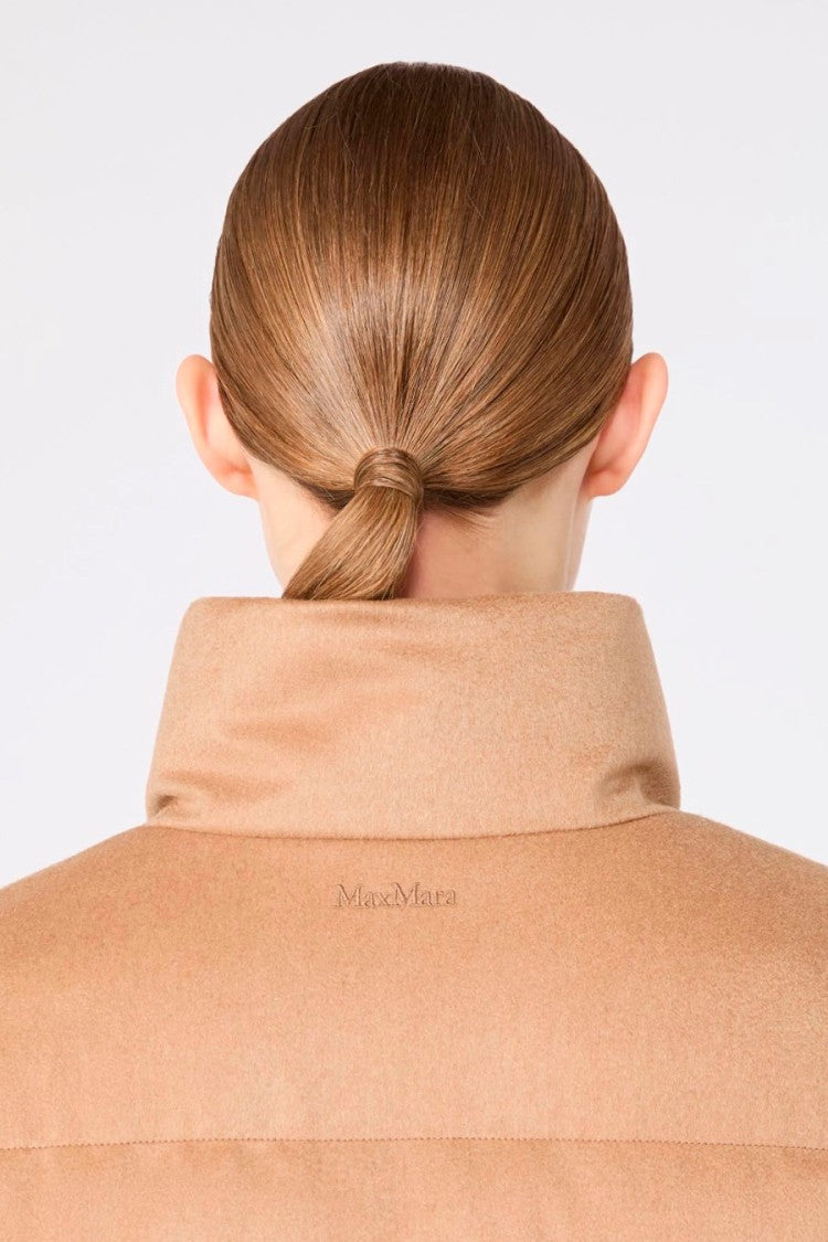 Max Mara Camel Mtcmora Stand-Collar Camel Puffer Jacket