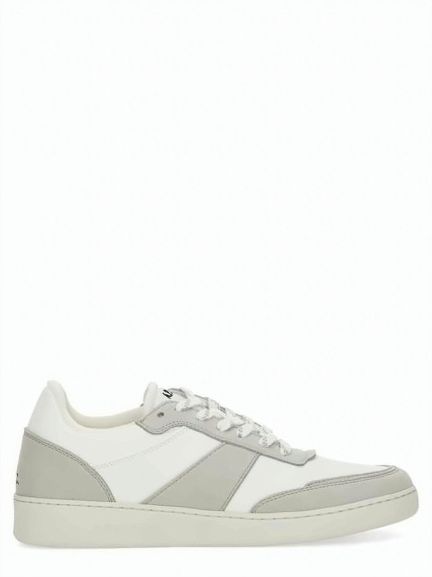 A.P.C. Low-Top Sneakers With Light Grey Suede Overlays