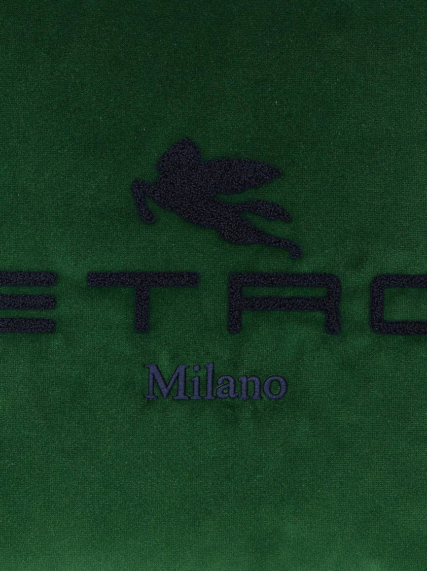 Etro Spunga Logo Cushion