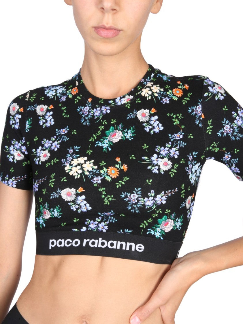 Paco Rabanne Fitted Cropped Top