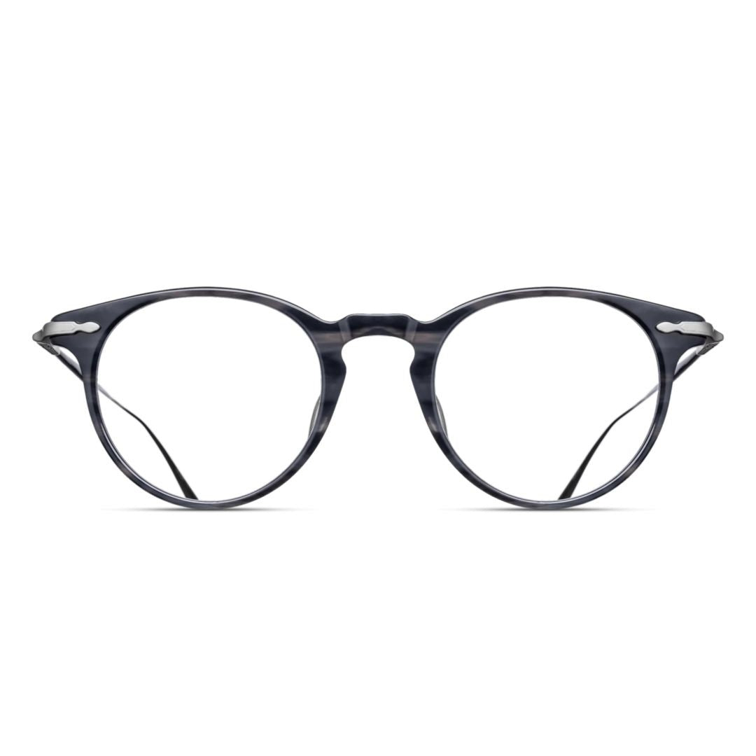 Matsuda M2056 Rounded Frame Eyeglasses With Keyhole Bridge