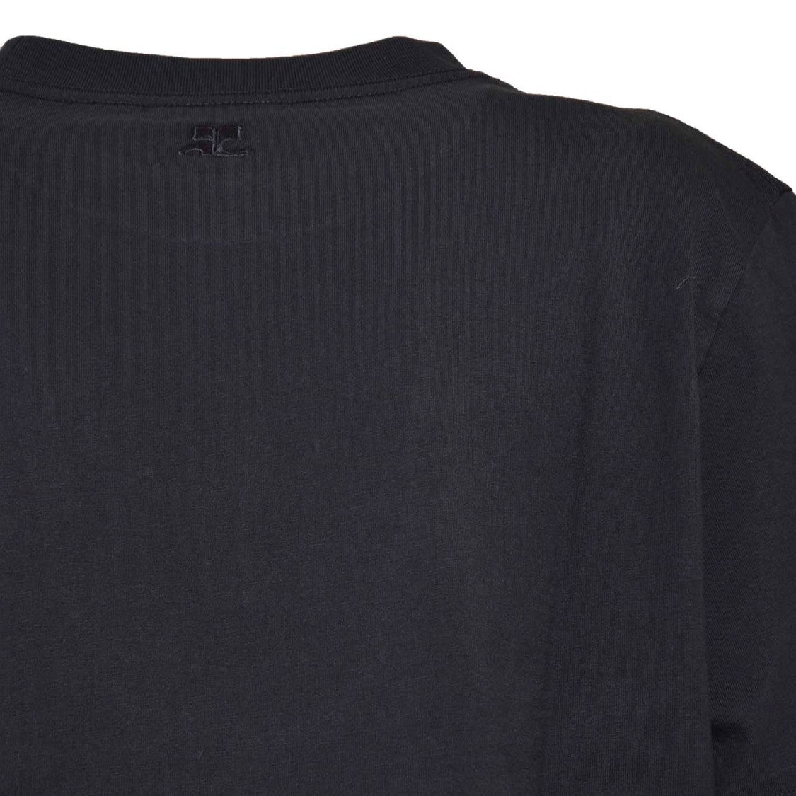 Courrèges Ac T-Shirt In Black Cotton