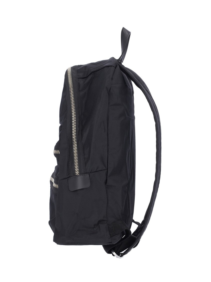 Marc Jacobs Large Black Nylon Backpack With Leather Accents