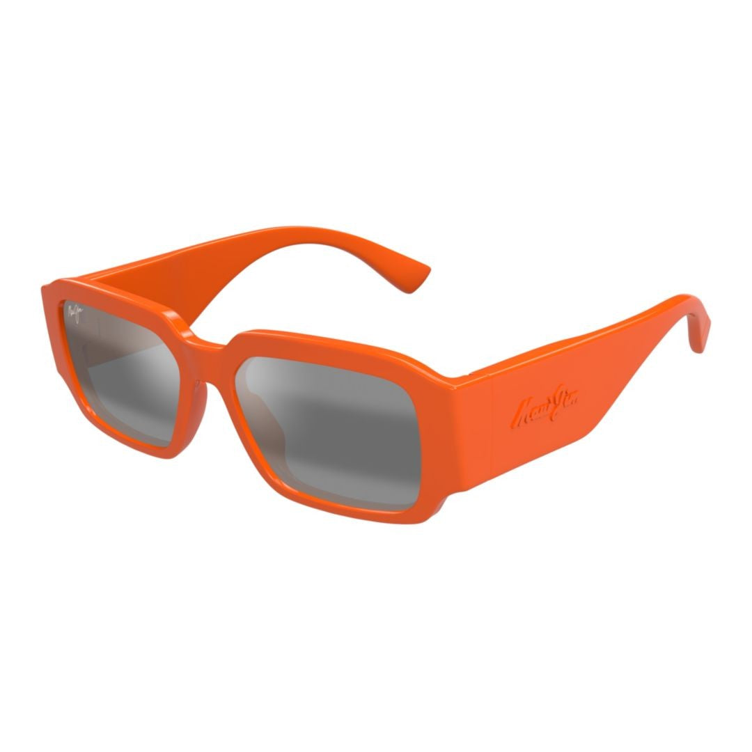 Maui Jim Kupale Rectangular Frame Sunglasses With Dark Tinted Lenses