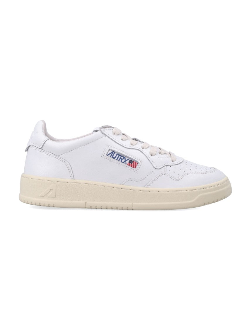 Autry Minimalist Low-Cut Sneakers With Perforated Design