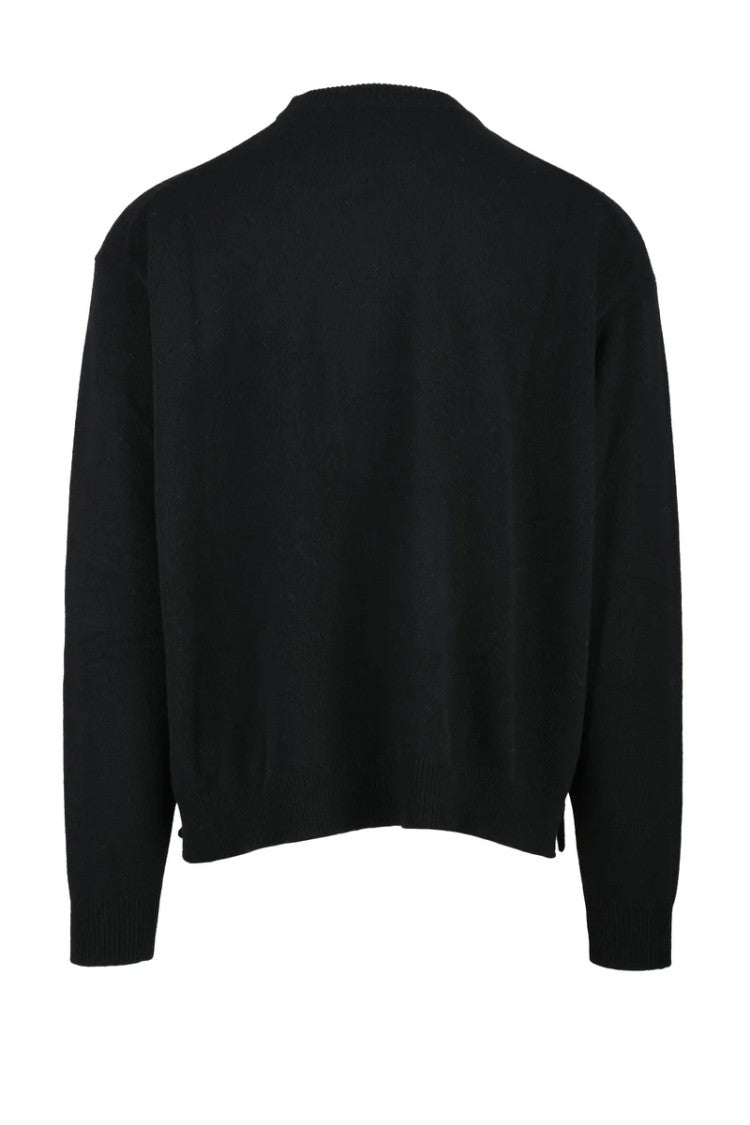 Roberto Collina Crewneck Sweater In Wool And Cashmere Blend