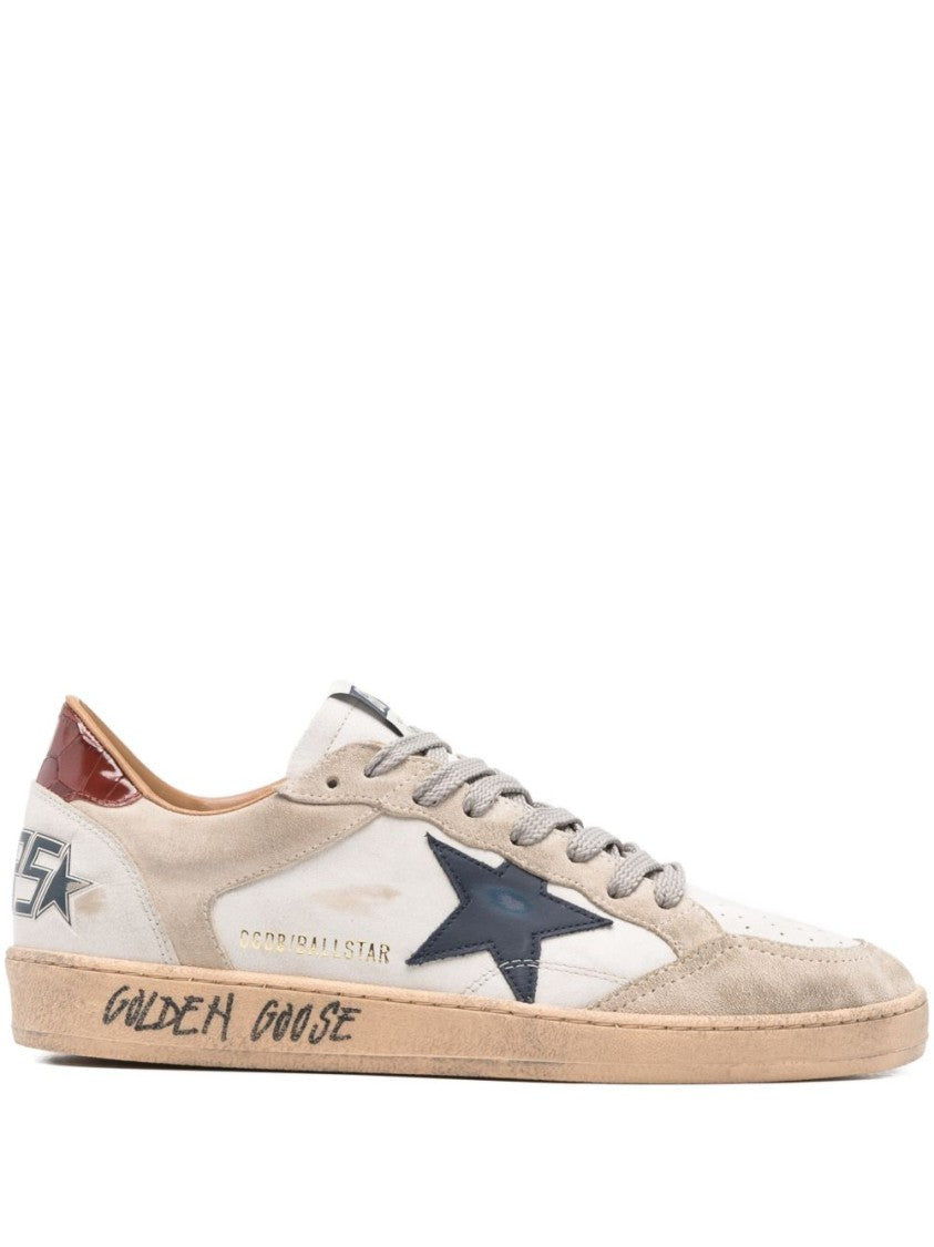 Golden Goose Low-Top Sneakers With Suede Overlays