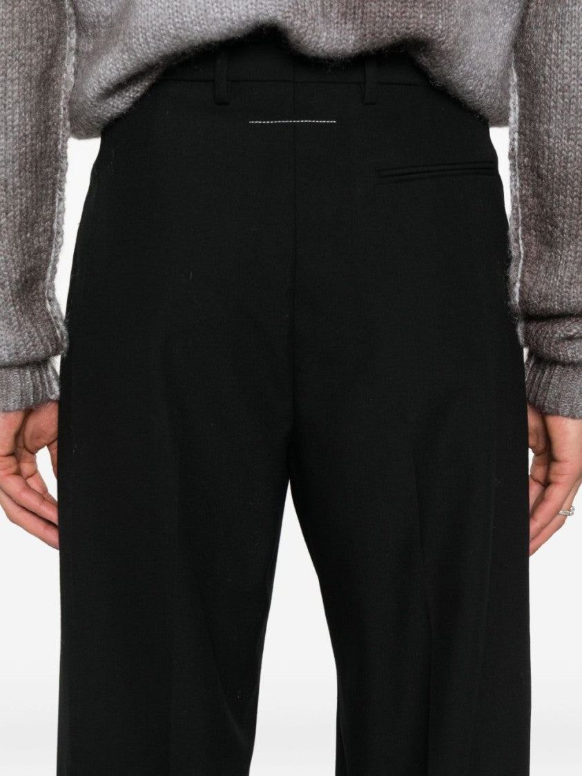 Mm6 By Maison Margiela Straight-Leg Trousers With High Waist