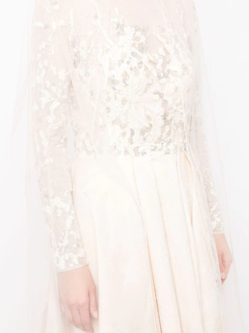 Saiid Kobeisy High-Low Brocade Beaded Dress