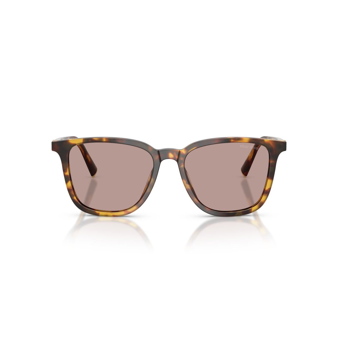 Miu Miu 0Mu B03s Classic Tortoiseshell Square Sunglasses