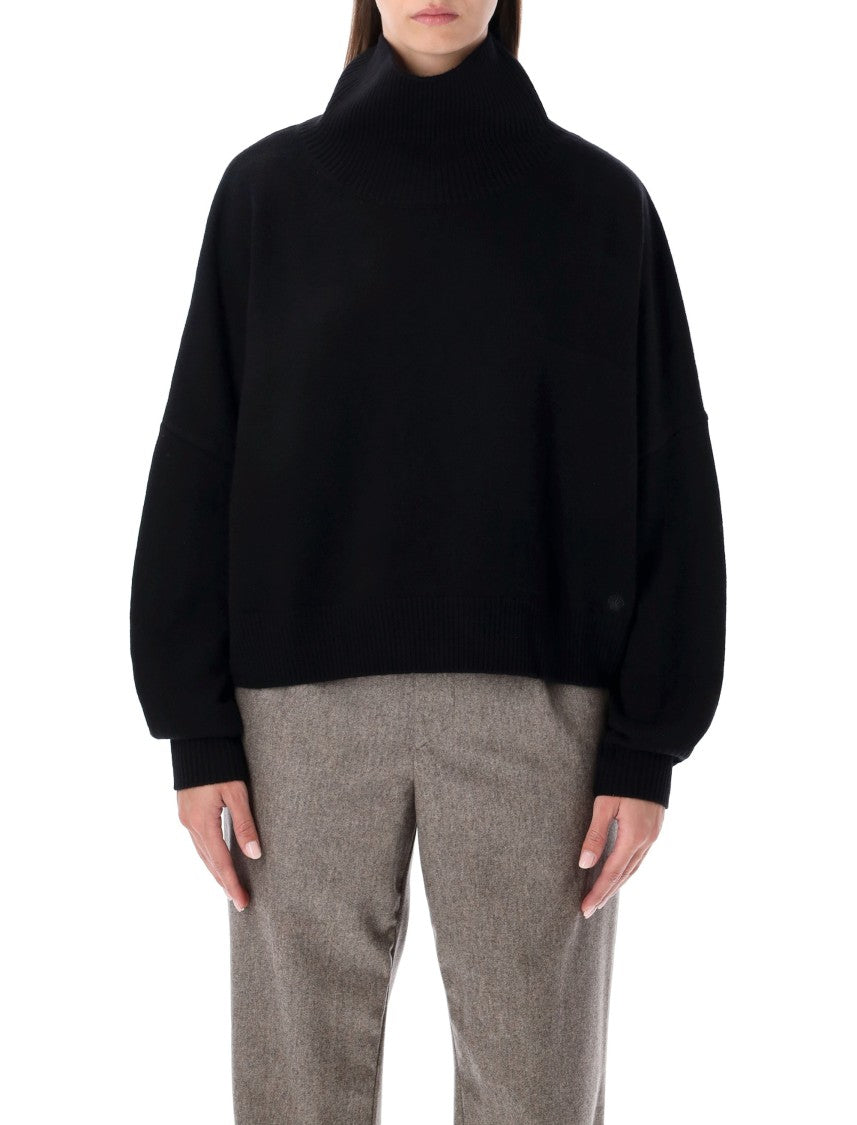 Loulou Studio De Saison Luke Wool-Cashmere Stand Collar Sweater