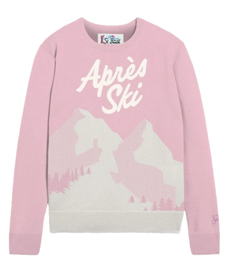 Mc2 Saint Barth Modern Crew Neck Pullover With Nature-Inspired Graphic