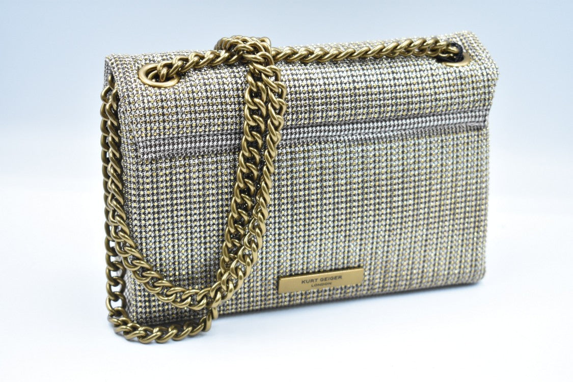 Kurt Geiger Textured Beige Handbag