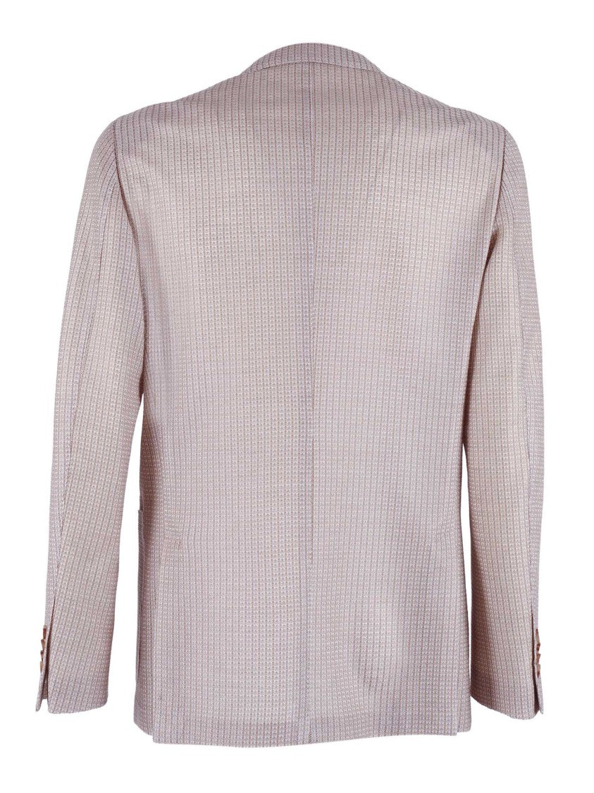 Lardini Liknit Textured Neutral Blazer