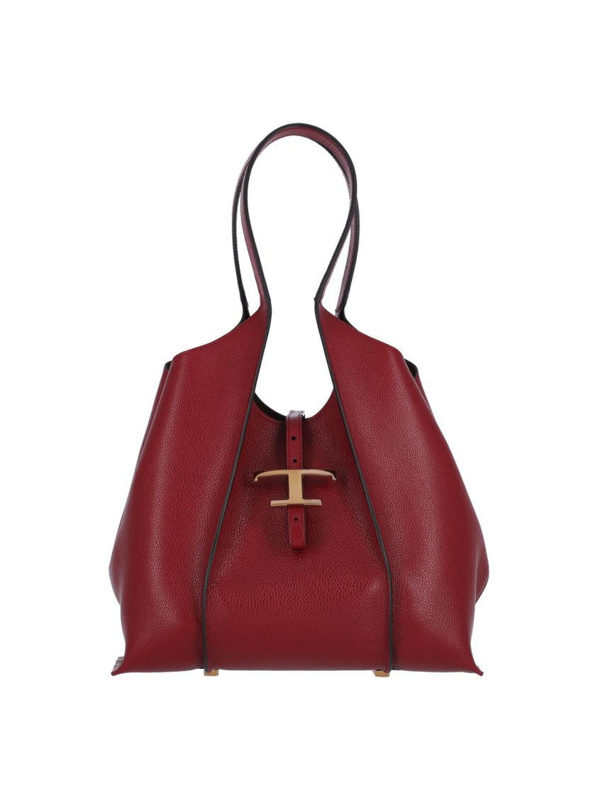 Tod's "T Timeless" Small Tote Bag Red