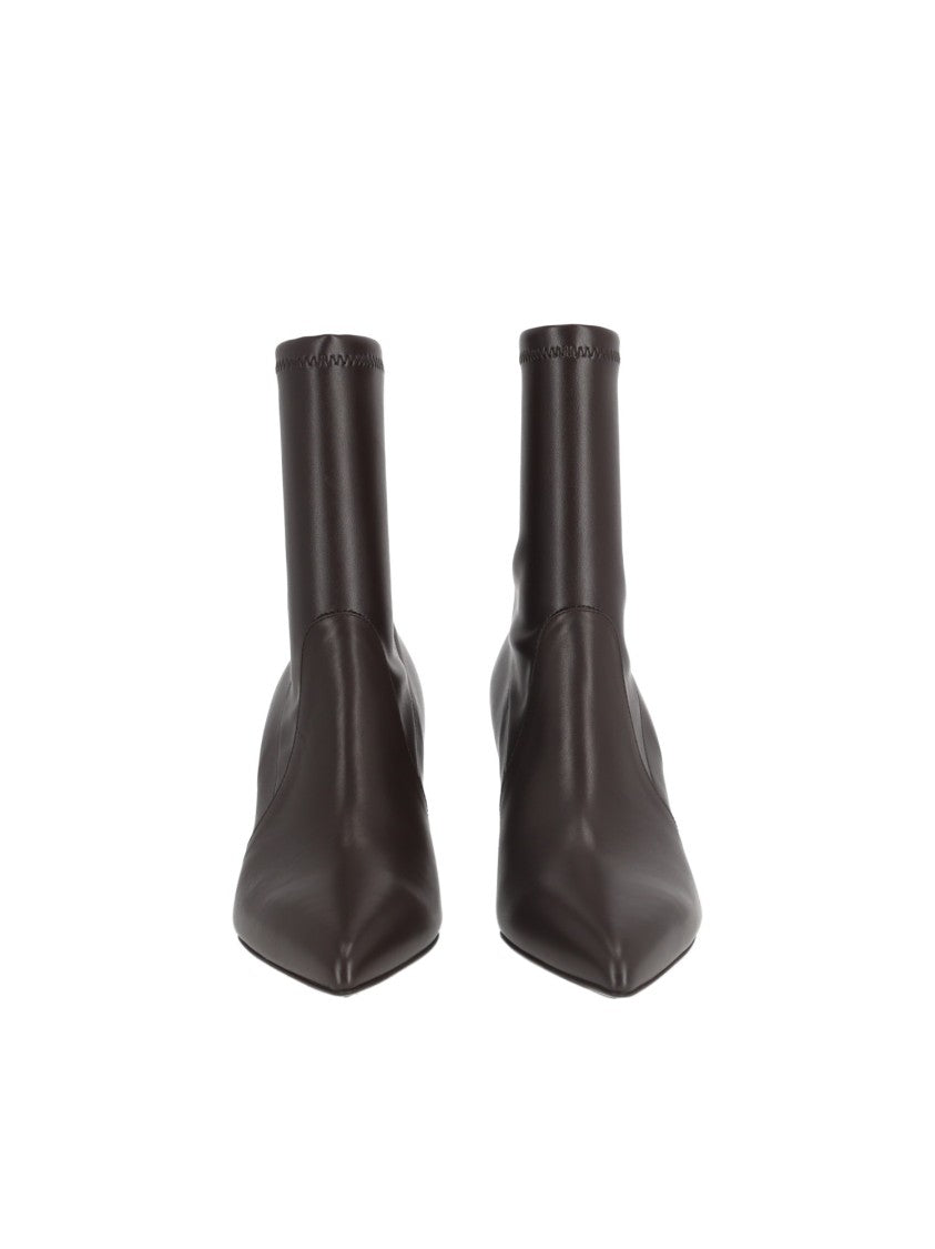 Sergio Levantesi Ebony Janet67 Pointed-Toe Suede Ankle Boots