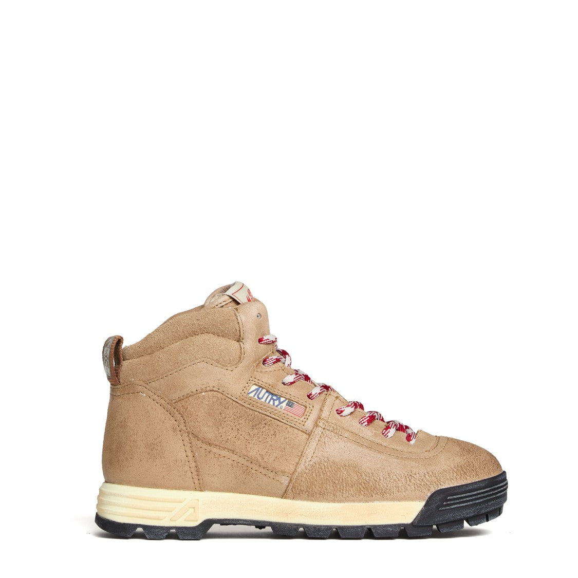 Autry Malga Mid Cigar Suede Sneakers