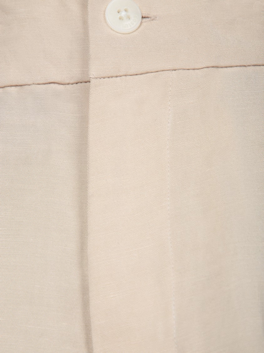 Costumein Beige Trousers With Tailored Silhouette
