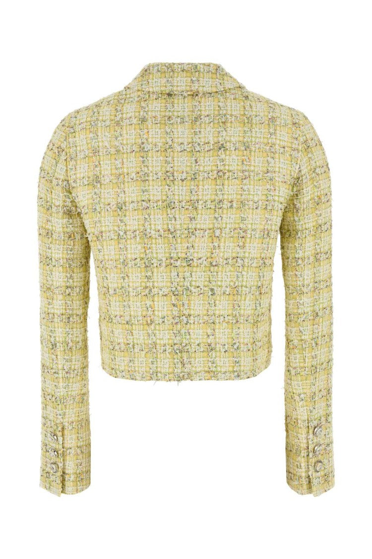 Versace Multicolor Tweed Blazer