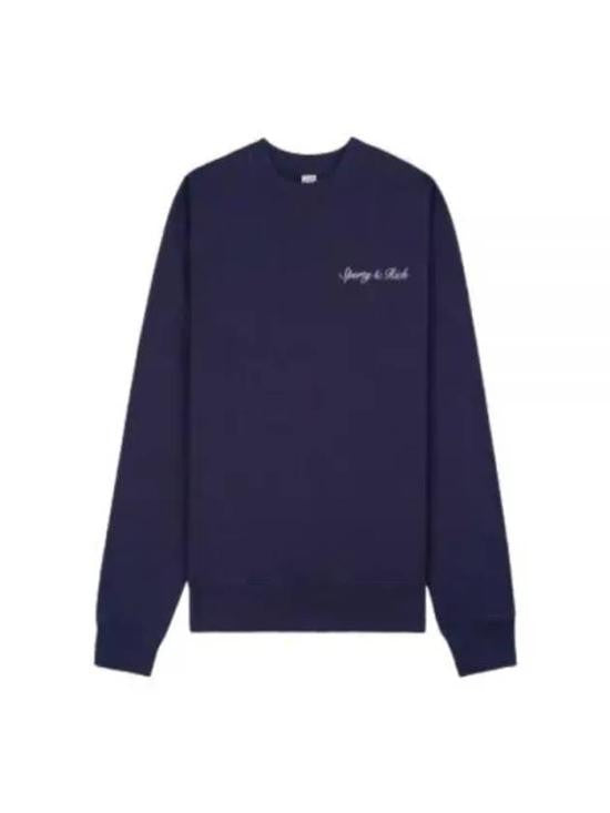 Sporty And Rich Relaxed Fit Long-Sleeve T-Shirt With Subtle Logo Detail