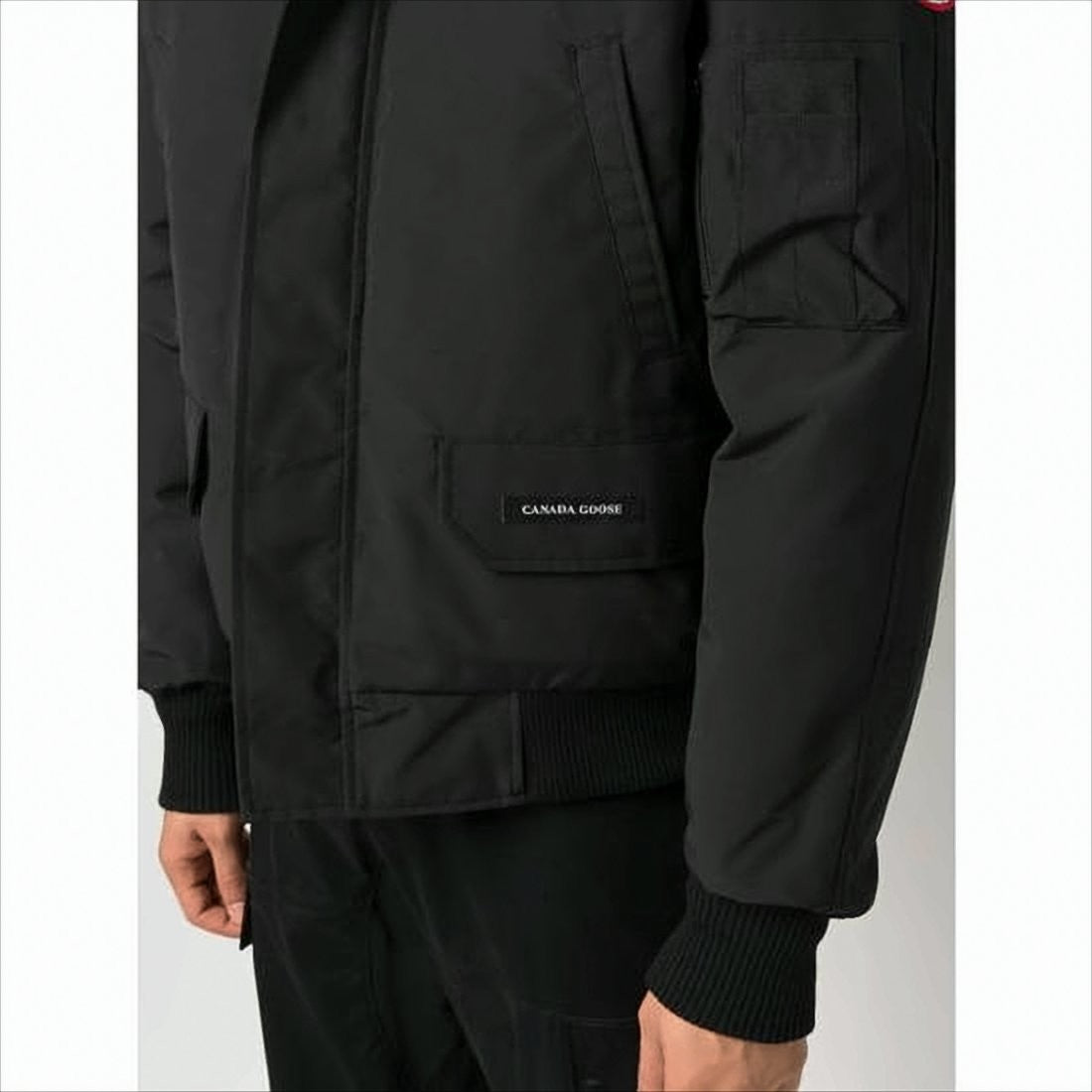 Canada Goose Matte Black Insulated Padded Jacket With Hood