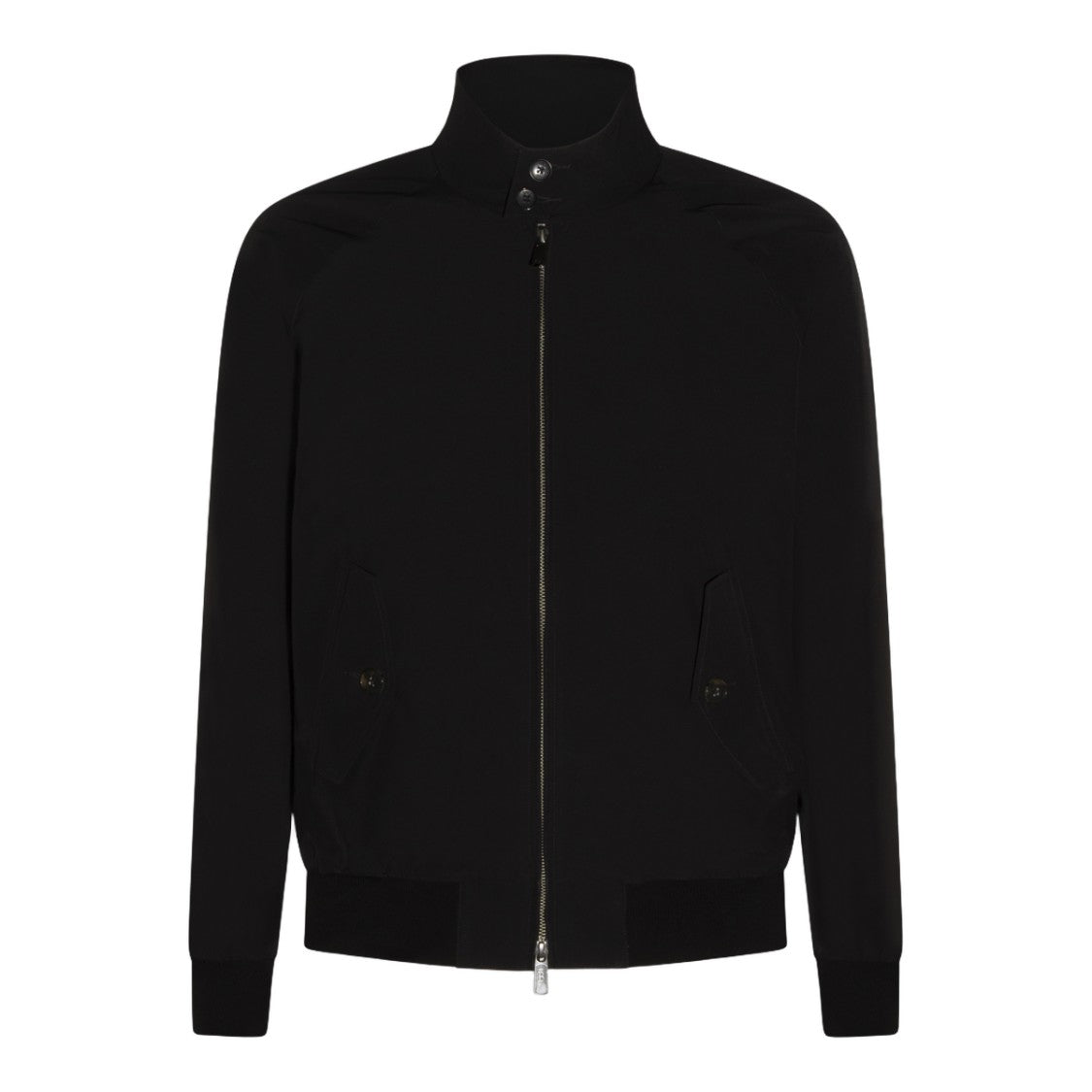 Baracuta Fitted Black Jacket With High Collar
