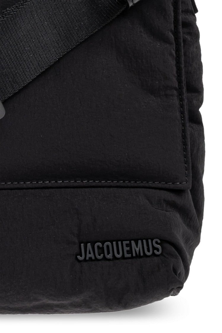 Jacquemus Structured Black Nylon Tote Bag