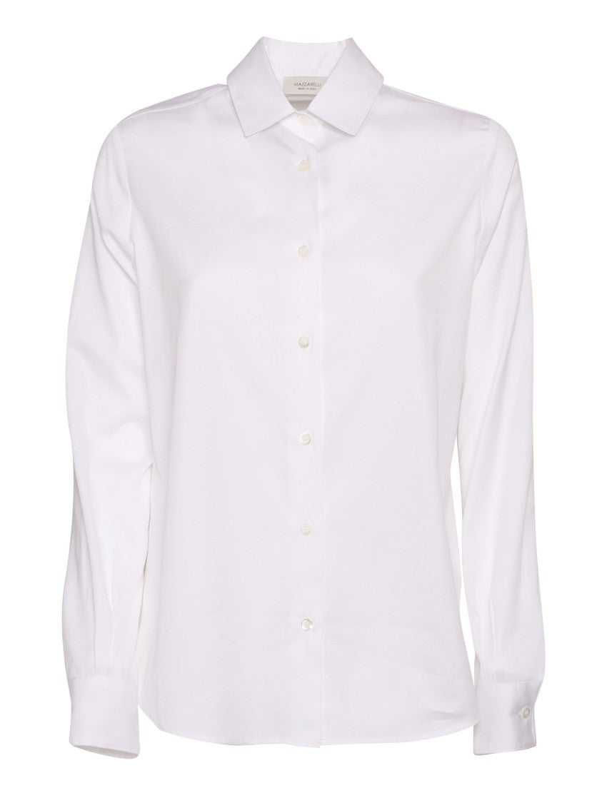 Mazzarelli Camicie Button-Up Cotton And Silk Shirt