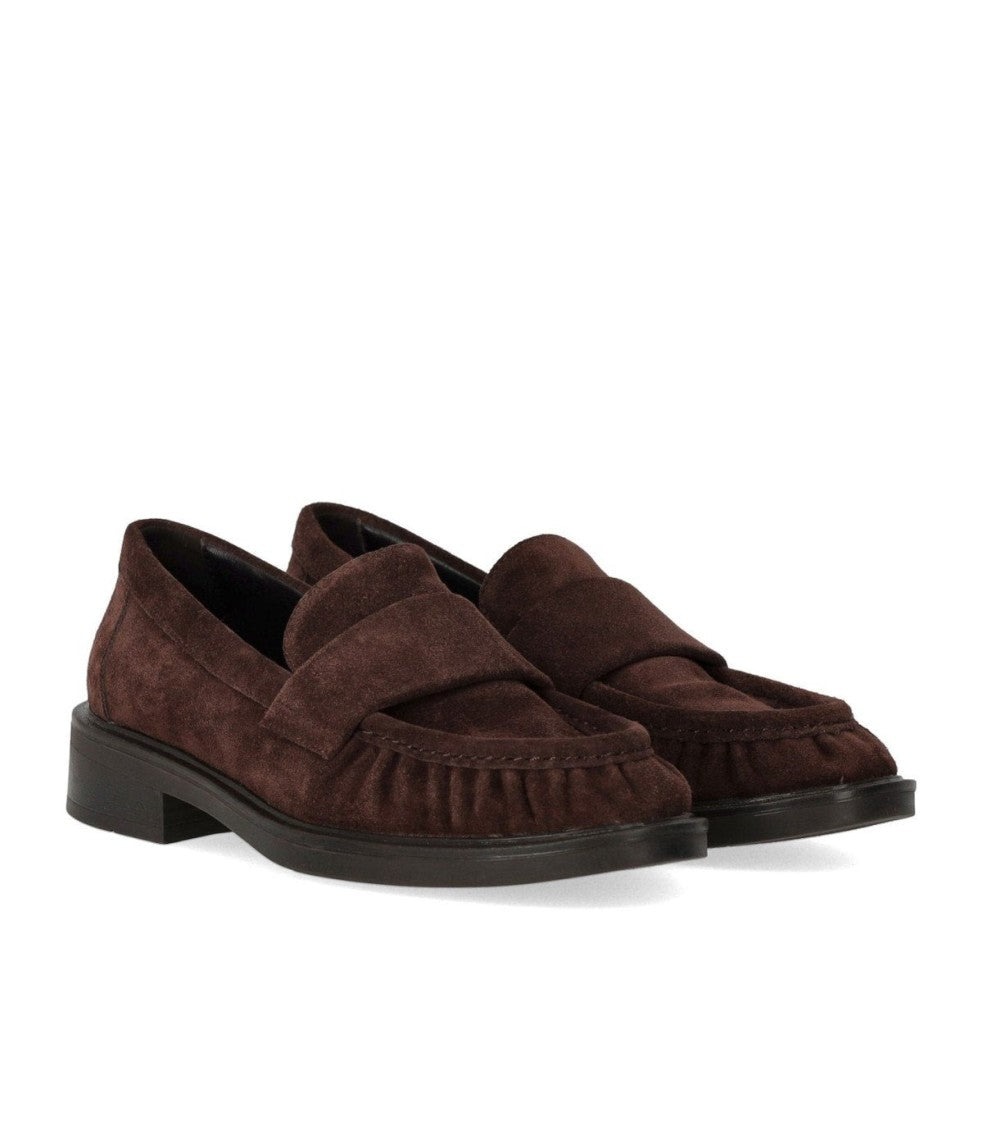 Strategia Brown Suede Loafer