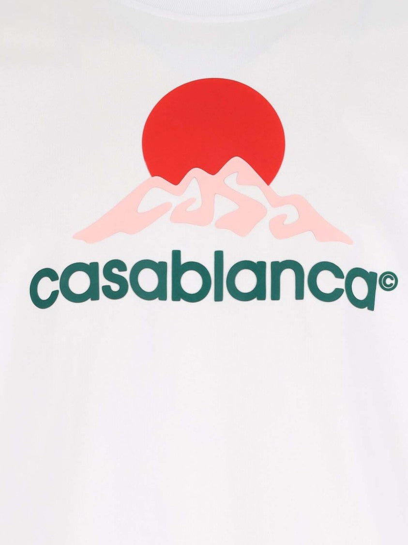 Casablanca Montagne Organic Cotton T-Shirt With Vibrant Logo