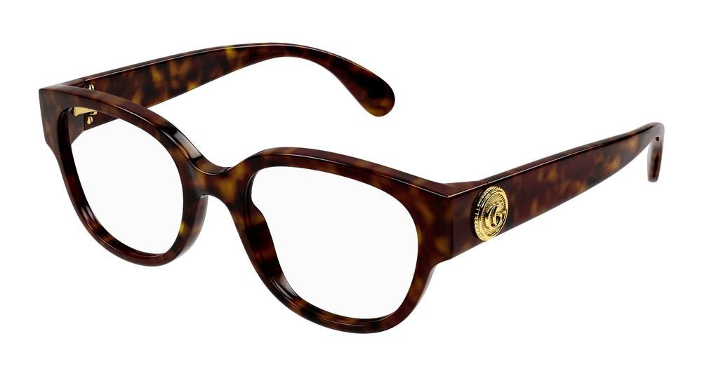 Gucci Eyeglasses Gg1411o 005 Havana Havana Transparent 53/19/135
