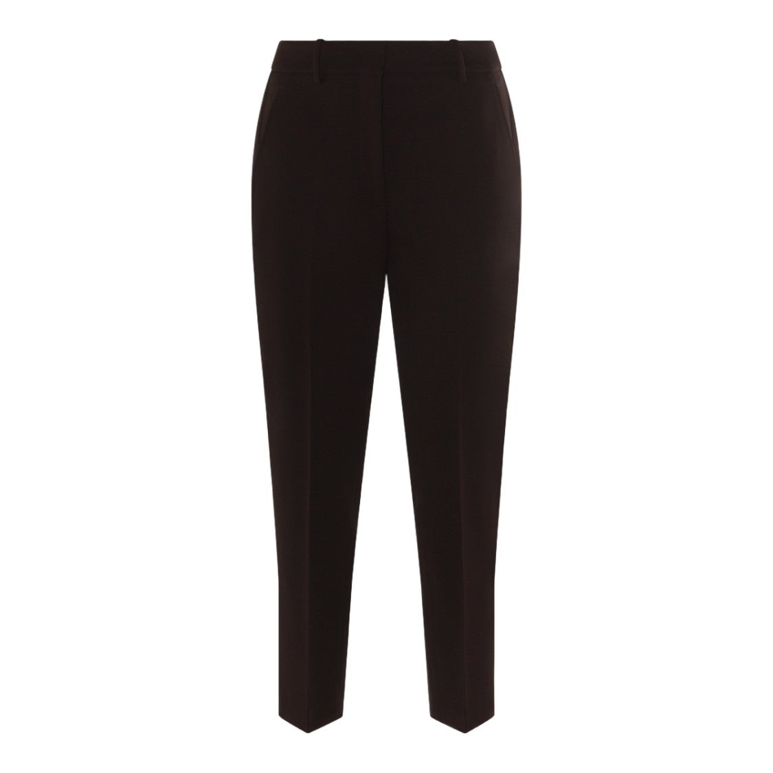 Incotex Tailored Brown Trousers With Subtle Crease Lines