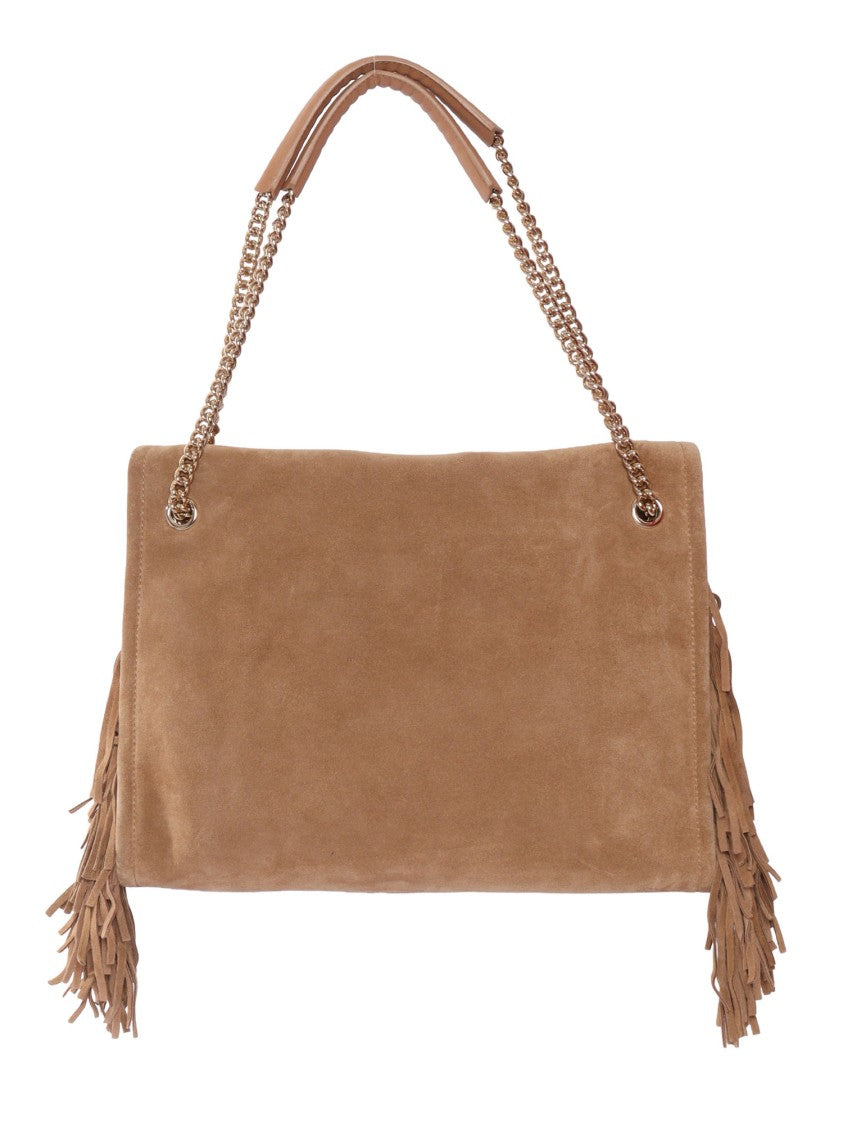 Claudio Orciani Suede Fringe Tassel Handbag
