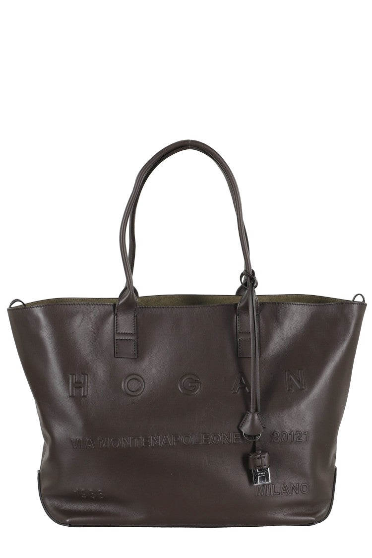 Hogan Address Shopping Media Pelle