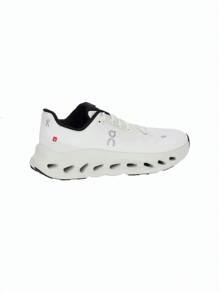 On Running Streamlined White Sneakers With Recycled Polyester Upper