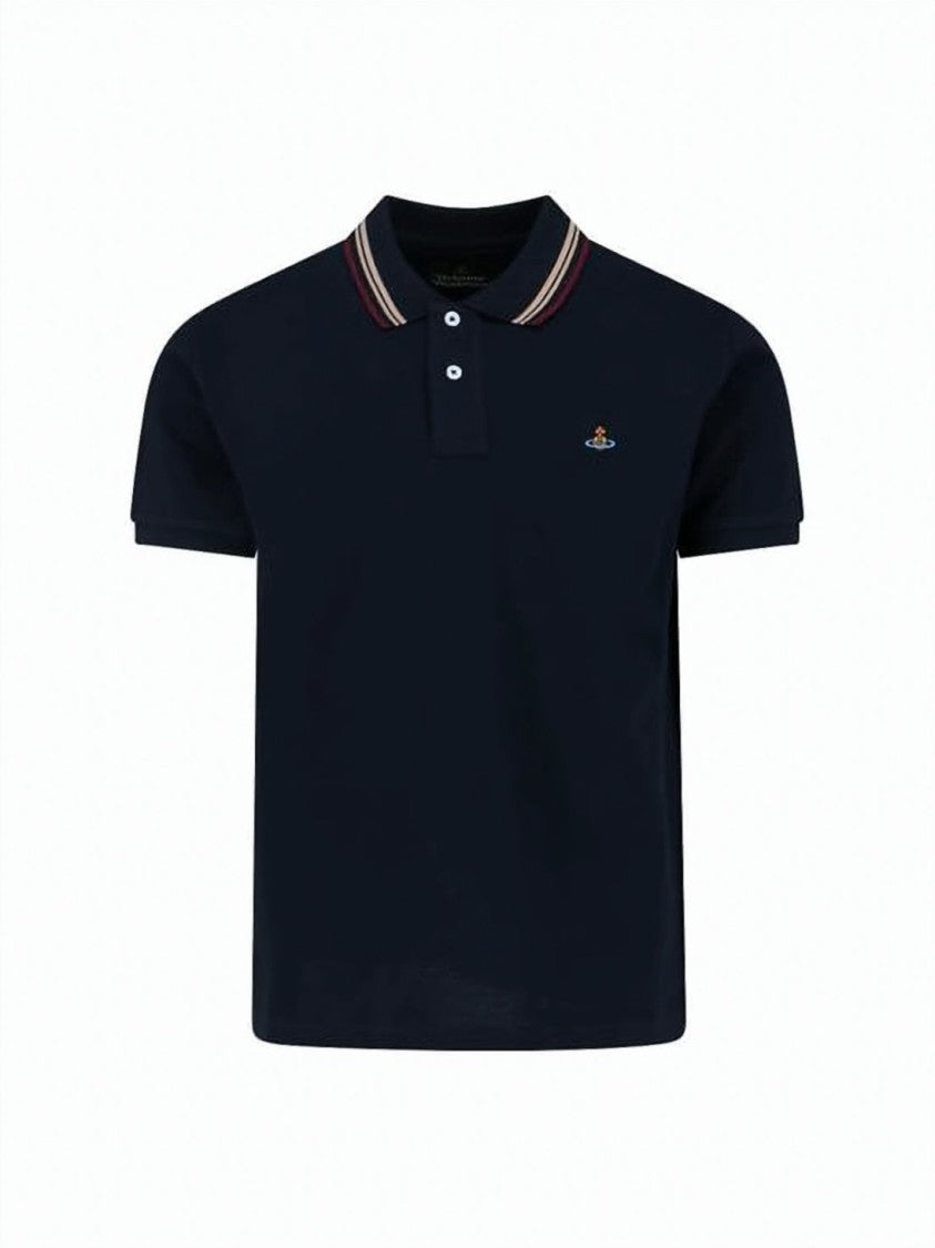 Vivienne Westwood Classic Polo Shirt With Ribbed Collar