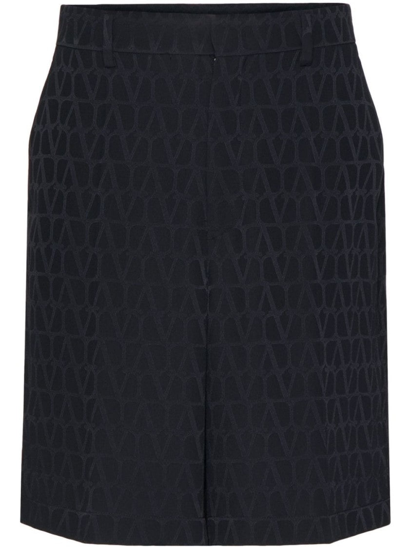 Valentino Garavani Toile Iconographe Silk Bermuda Shorts