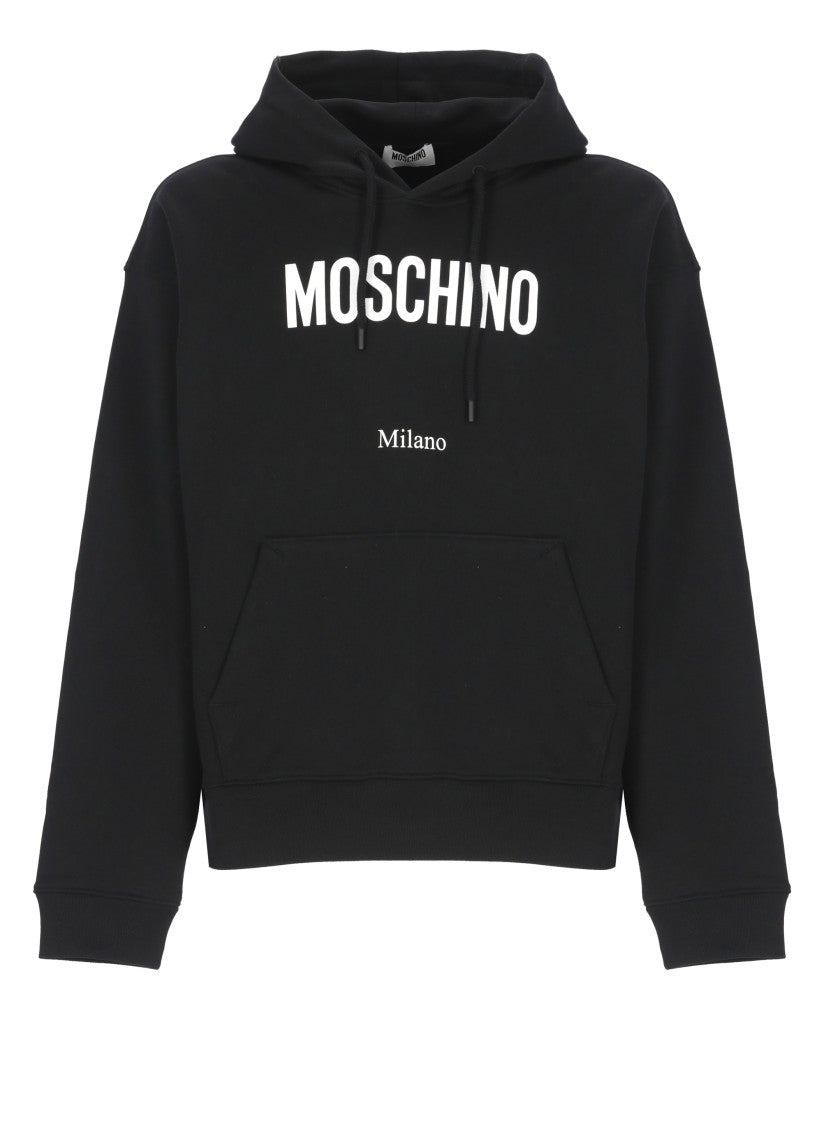 Moschino Cotton Logoed Hoodie