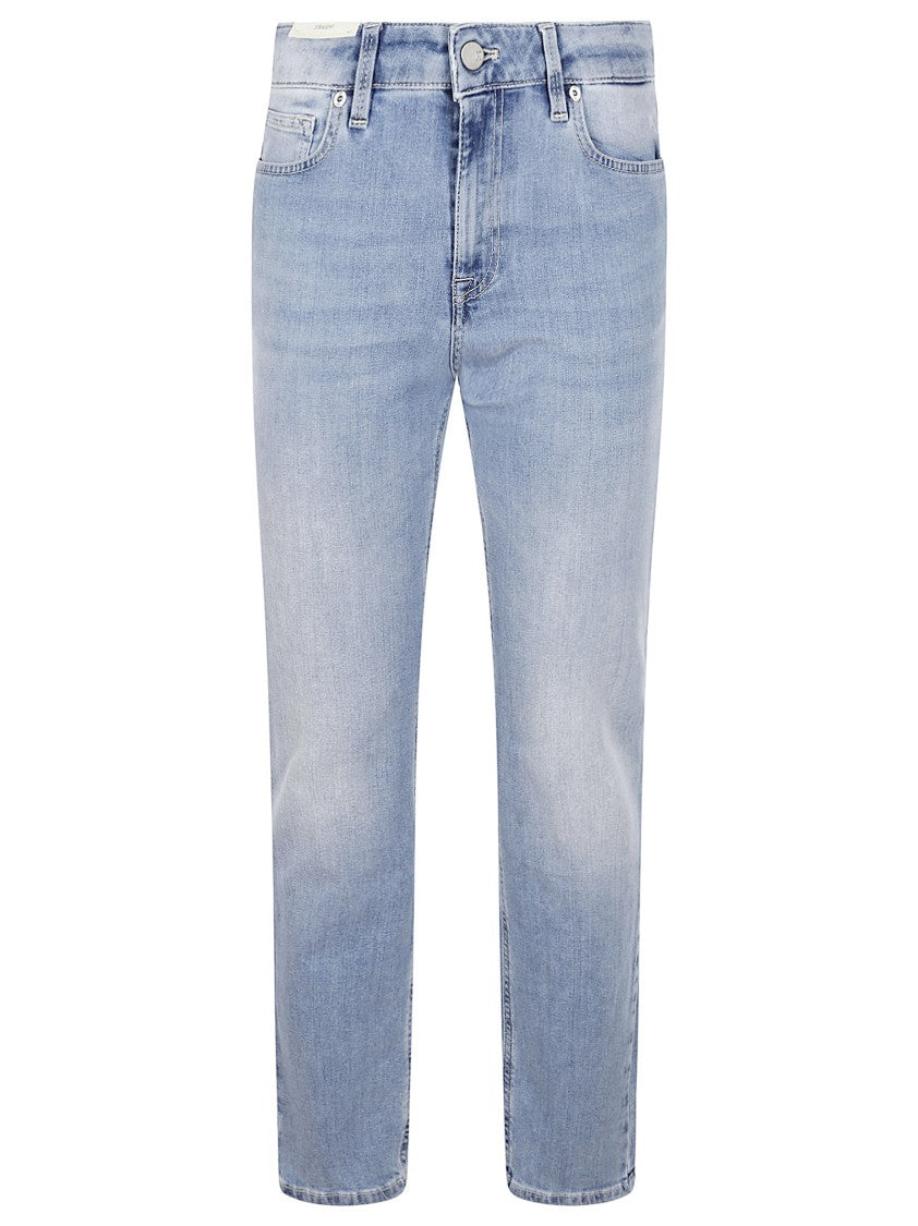 Pt Torino Alanis Classic Straight-Leg Jeans With Light Wash