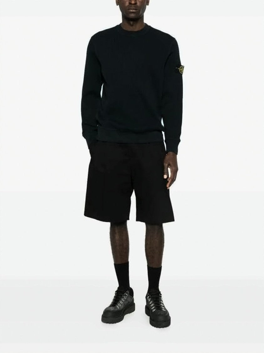 Stone Island Textured Knit Long-Sleeve Shirt
