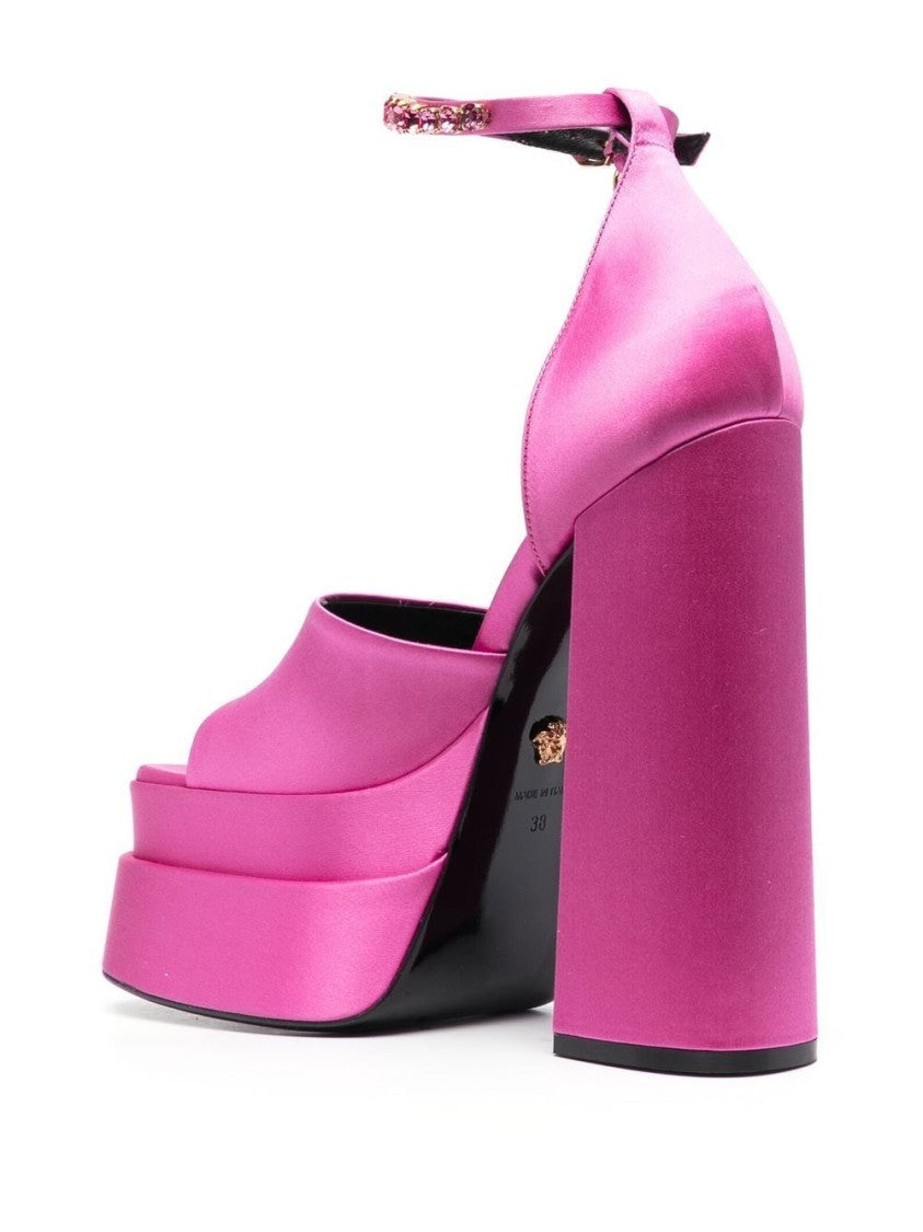 Versace Medusa Charm Platform Sandals