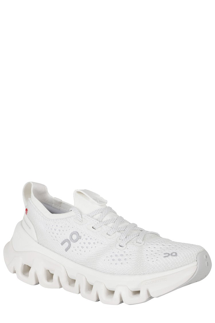On Running Ivory Cloud X Tempo Mesh Rubber Sole Nylon Sneakers