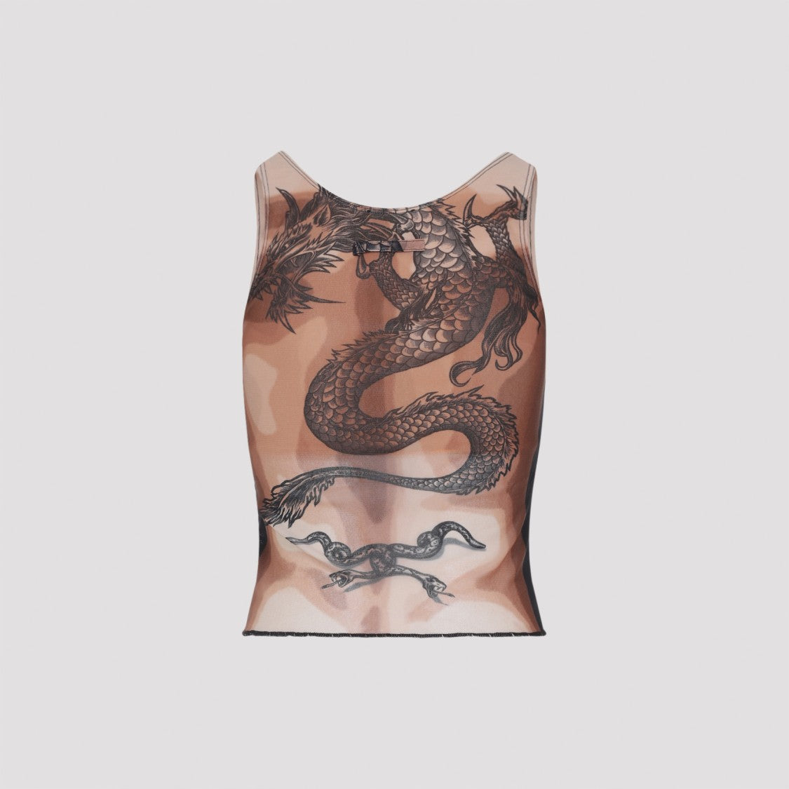 Jean Paul Gaultier Tattoo-Inspired Fitted Sleeveless Top