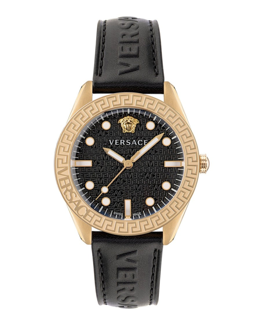 Versace Greca Dome Leather Strap