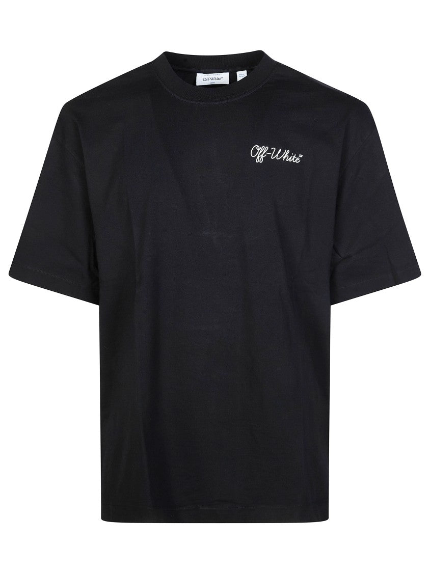 Off-White Black Script Logo Boxy Crew T-Shirt