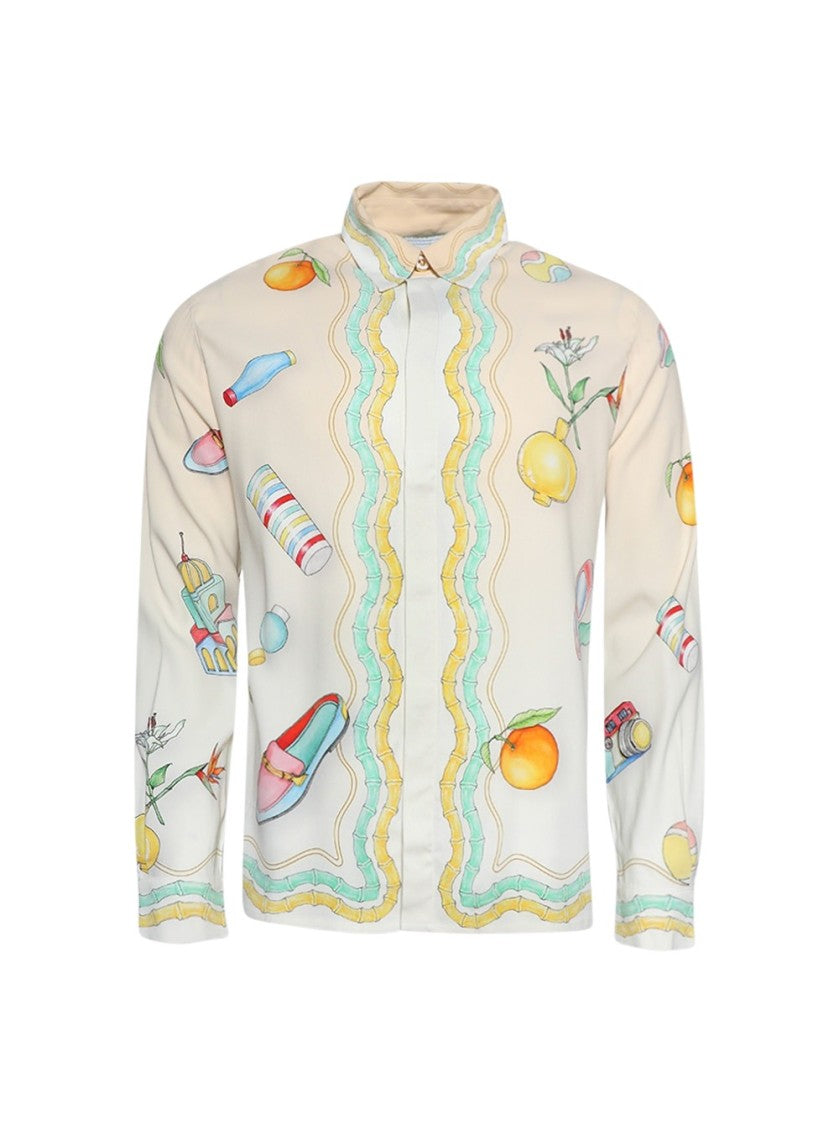 Casablanca Objets En Vrac Cuban Collar  Shirt